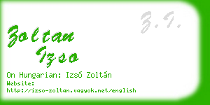 zoltan izso business card